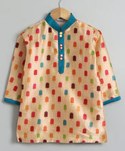 Load image into Gallery viewer, Multicolour Ice-Cream Print Kurta Pyjama Set
