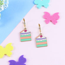 Load image into Gallery viewer, ac23-045-pastry-charms-earrings-green
