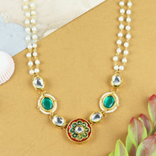 Load image into Gallery viewer, Explore exquisite ethnic jewelry for girls and add a touch of charm and elegance to their festive look. Shop for bracelets, necklace, earrings and jewellery sets. Light Weight. Comfort Fit. Value Buy. Product from Asthetika Kids.