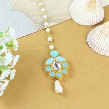 Load image into Gallery viewer, Explore exquisite ethnic jewelry for girls and add a touch of charm and elegance to their festive look. Shop for bracelets, necklace, earrings and jewellery sets. Light Weight. Comfort Fit. Value Buy. Product from Asthetika Kids.