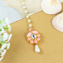 Load image into Gallery viewer, Explore exquisite ethnic jewelry for girls and add a touch of charm and elegance to their festive look. Shop for bracelets, necklace, earrings and jewellery sets. Light Weight. Comfort Fit. Value Buy. Product from Asthetika Kids.