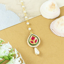 Load image into Gallery viewer, Explore exquisite ethnic jewelry for girls and add a touch of charm and elegance to their festive look. Shop for bracelets, necklace, earrings and jewellery sets. Light Weight. Comfort Fit. Value Buy. Product from Asthetika Kids.