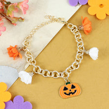 Load image into Gallery viewer, Halloween Pumpkin Bracelet