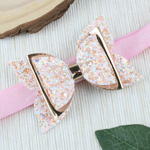 Load image into Gallery viewer, Glitter Bow Pink Headband for Girls
