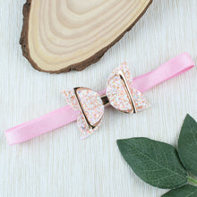 Load image into Gallery viewer, Glitter Bow Pink Headband for Girls
