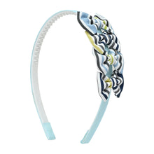 Load image into Gallery viewer, Striped Bows Hair Band - Blue