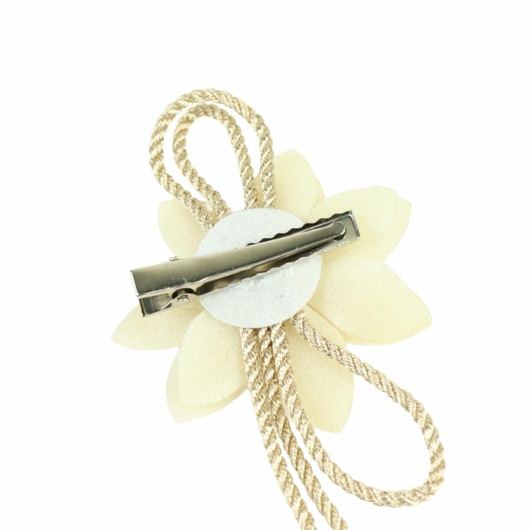 Pearl Charm Floral Tassel Hair Clip