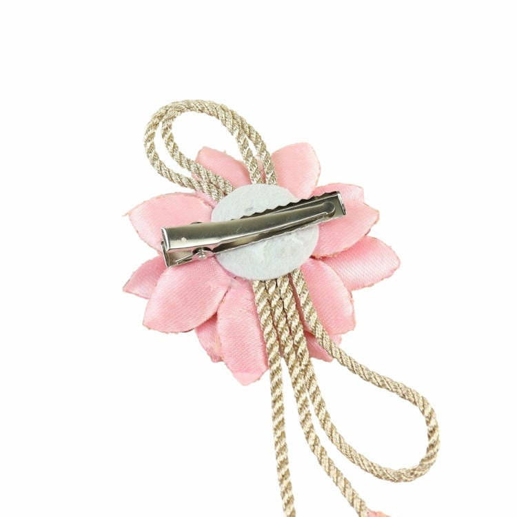 Pearl Charm Floral Tassel Hair Clip