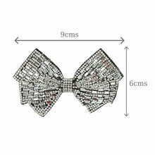 Load image into Gallery viewer, Rhinestone Crystal Studded Bow Hair Clip
