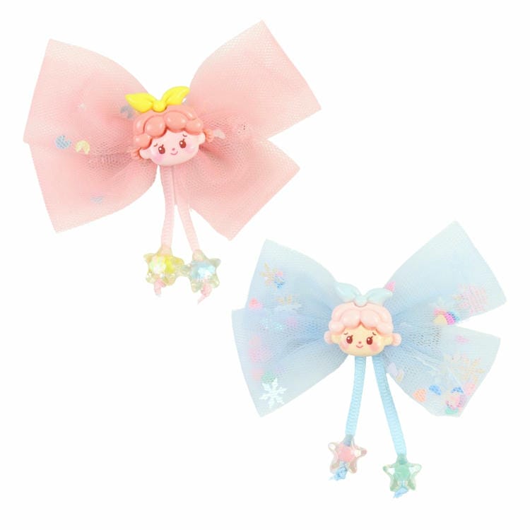 Set of 2 Charms Bow Hair Clips