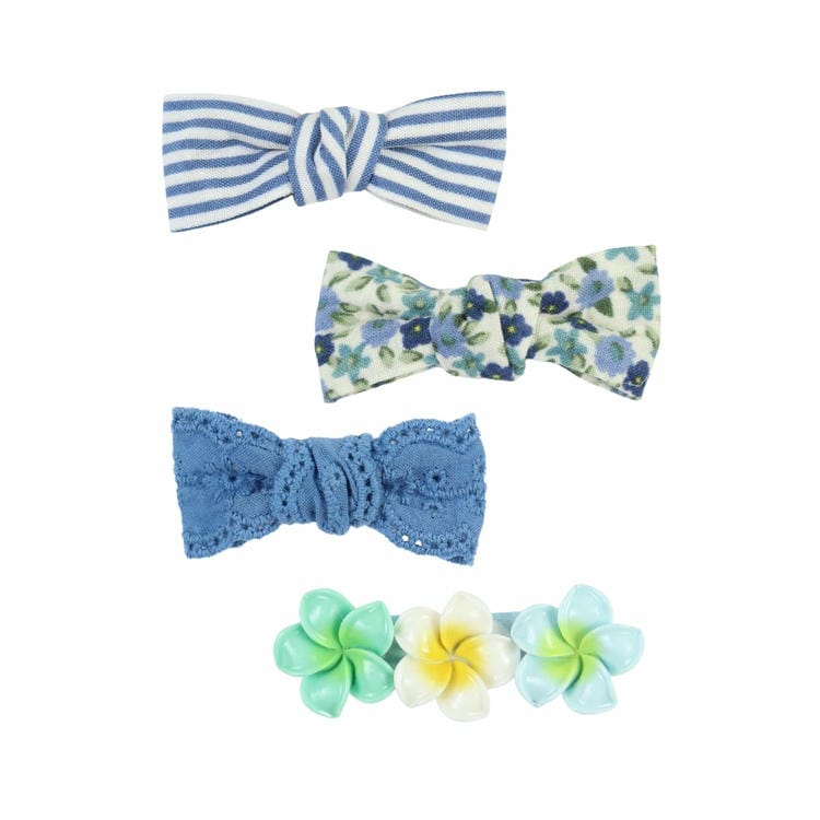 Set of 4 Fabric Bow Hair Clips