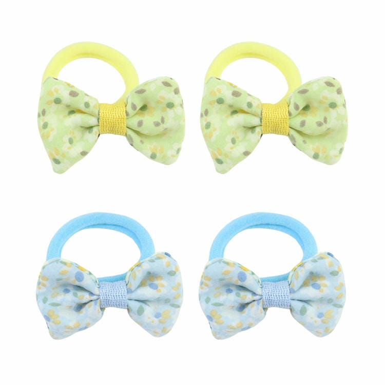 Set of 4 Fabric Bow Hair Ties