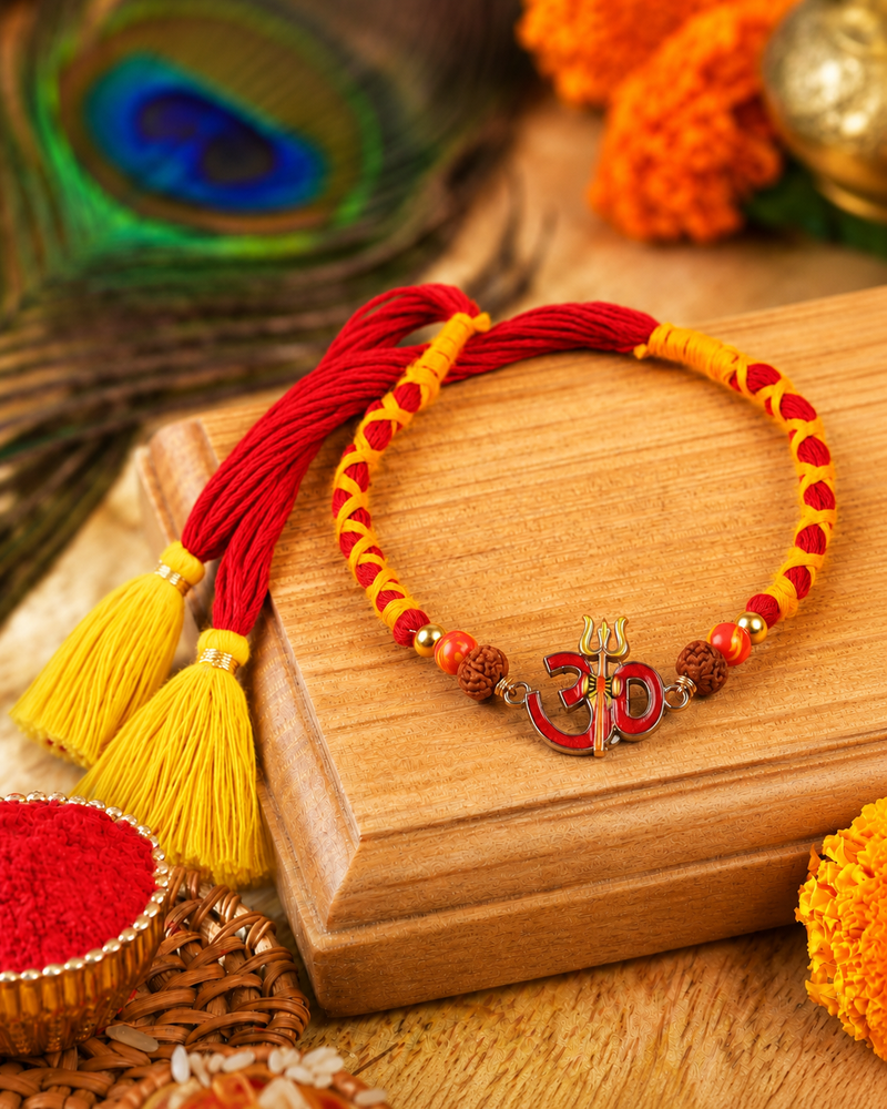 Om Rudraksh Thread Rakhi