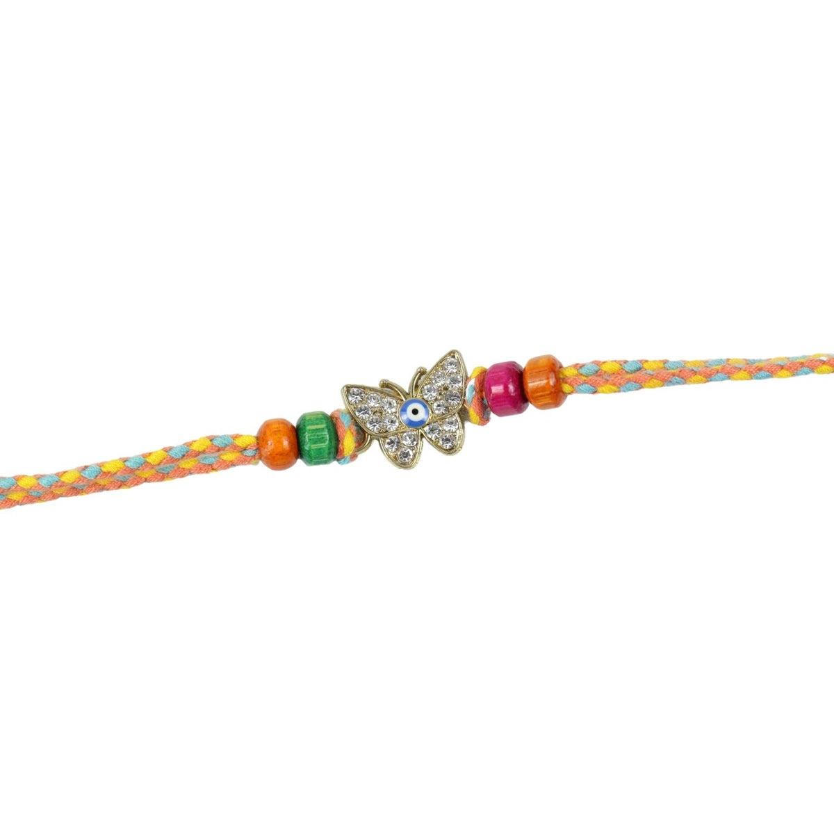 Evil Eye Butterfly Bracelet Rakhi