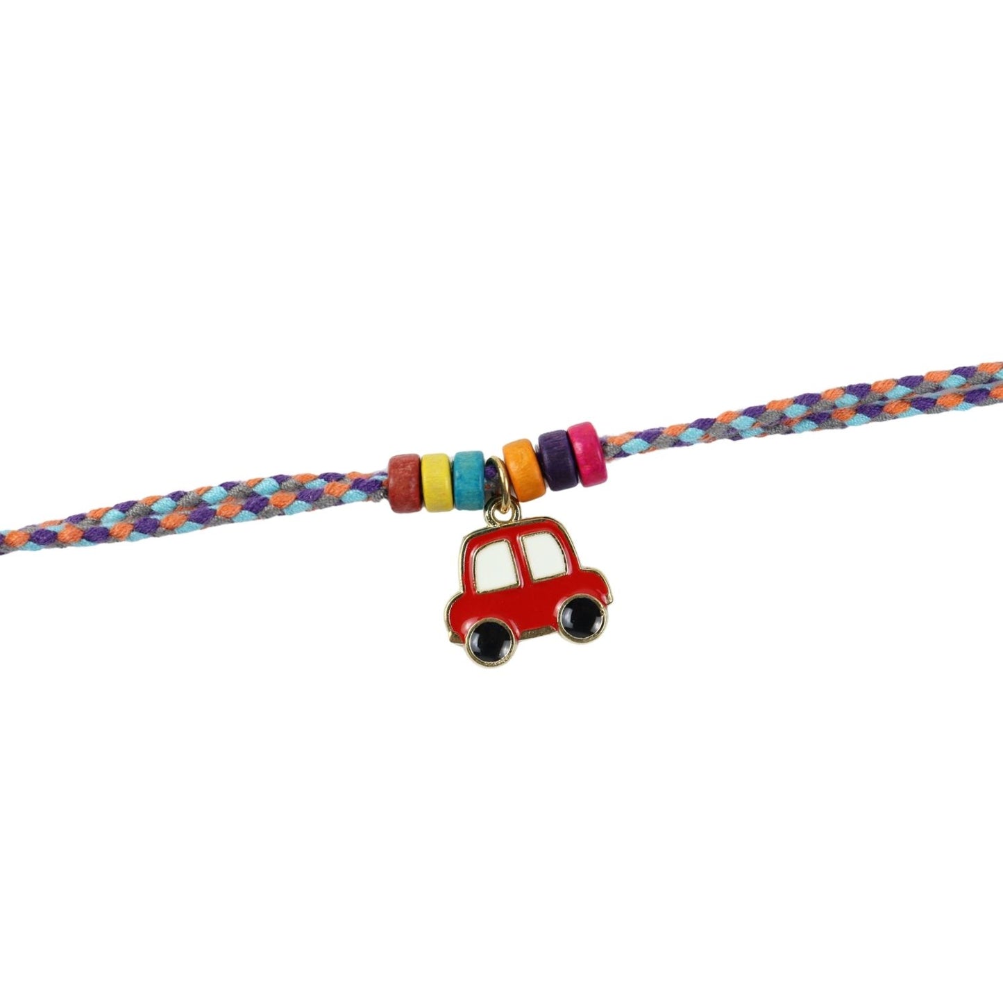 Car Weaved Thread Bracelet Rakhi