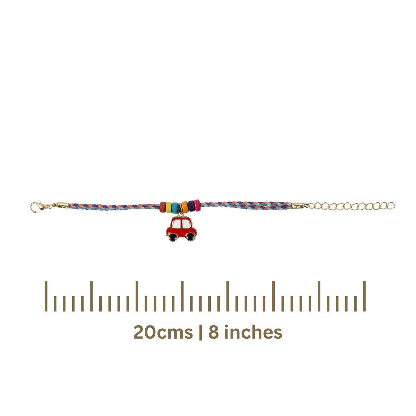 Car Weaved Thread Bracelet Rakhi
