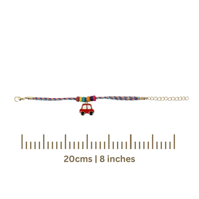 Car Weaved Thread Bracelet Rakhi
