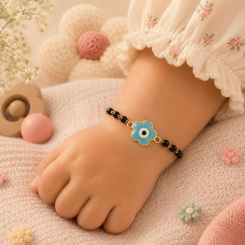 Nazariya Bracelet Floral Evil Eye Charm