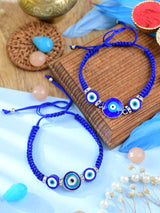 Evil Eye Charm Bracelet Rakhis Set of 2