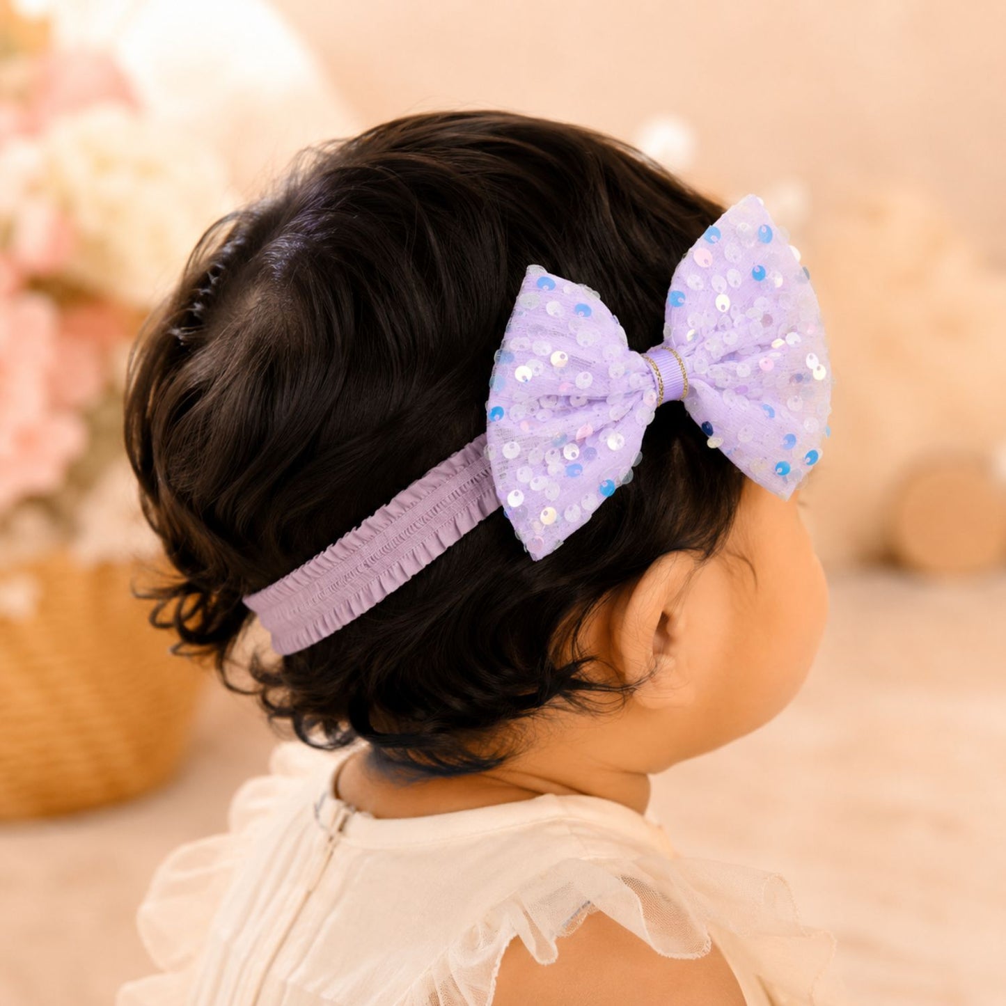 Glitter Bow Headband