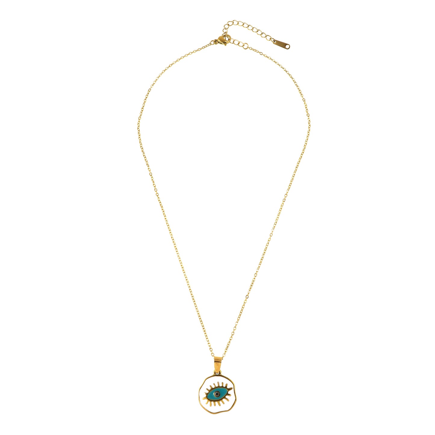 Pearls & Evil Eye Pendant Gift Set for Sister