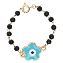 Load image into Gallery viewer, Nazariya Bracelet Floral Evil Eye Charm
