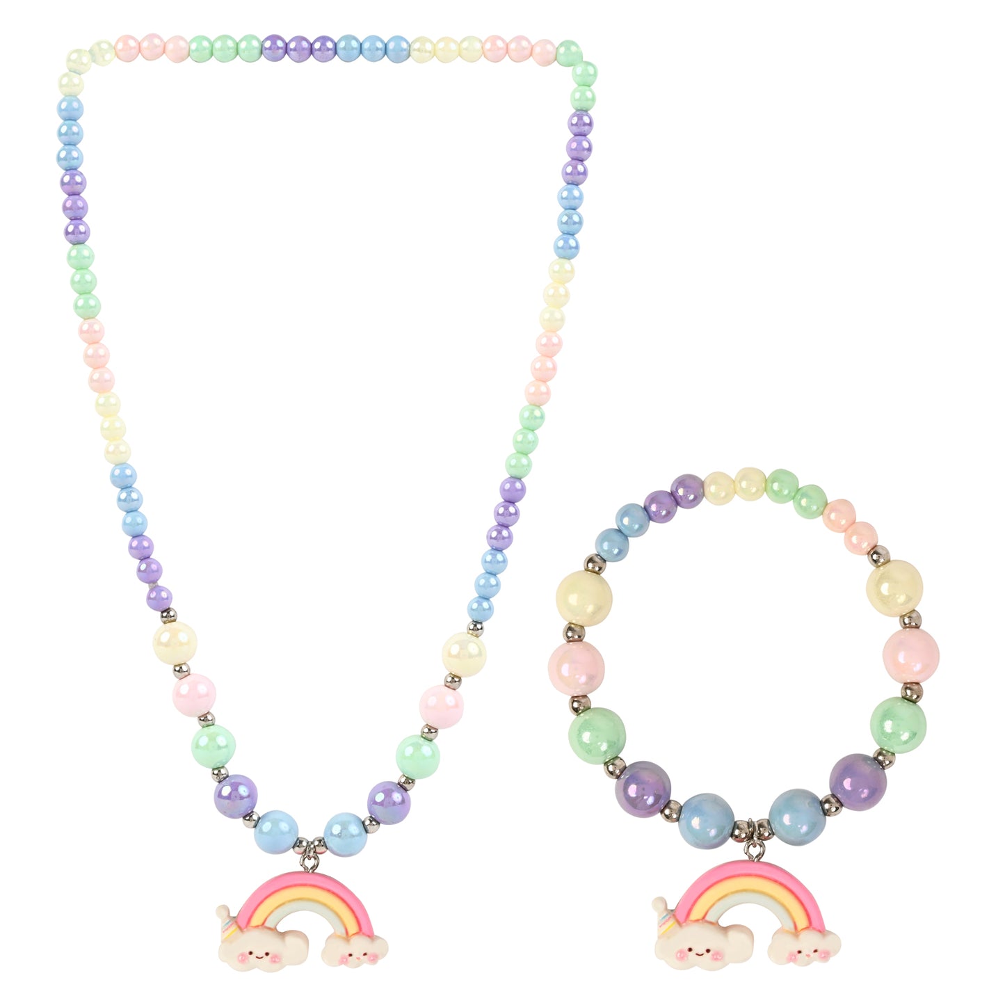 Rainbow Charm Kids Jewellery Set
