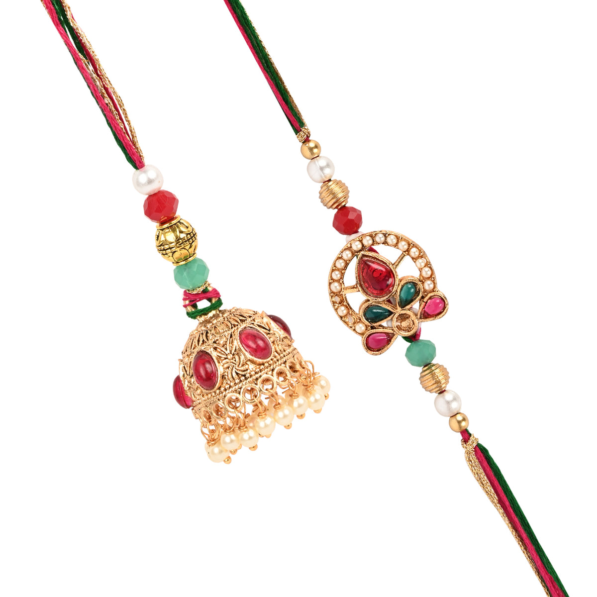 Jhumka Bhai Bhabhi Rakhi Pair