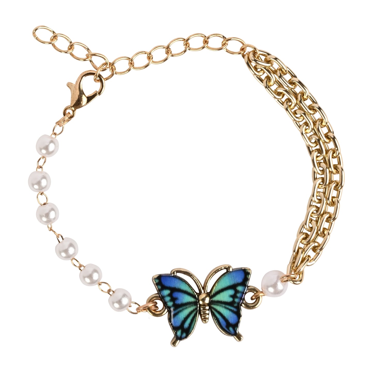 Butterfly Charm Bracelet Rakhi for Girls