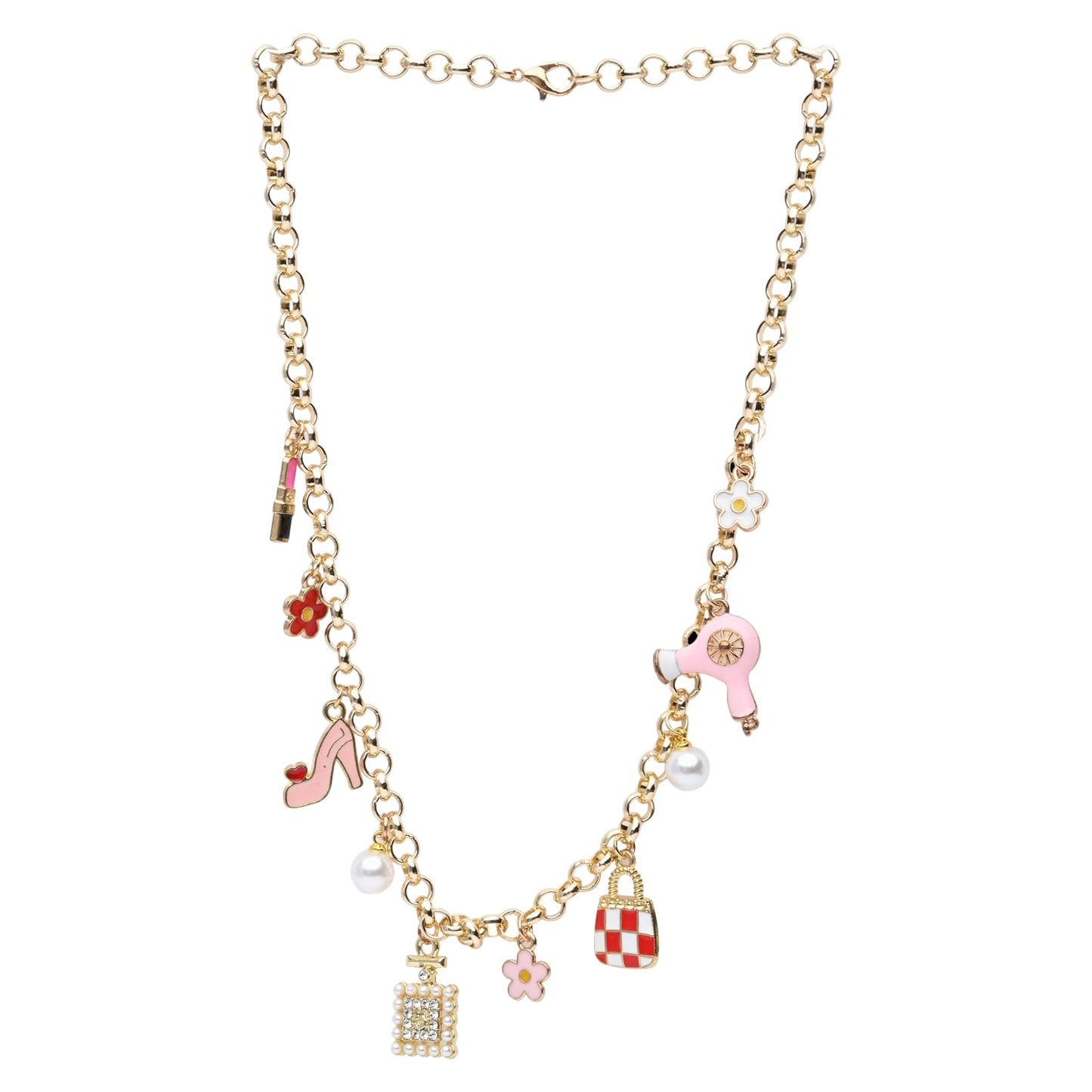Fashion Beauty Multicharm Chain Necklace
