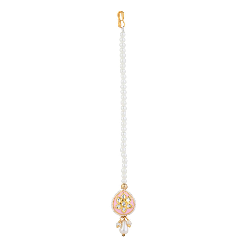 Kundan Stone Maang Tikka for Girls