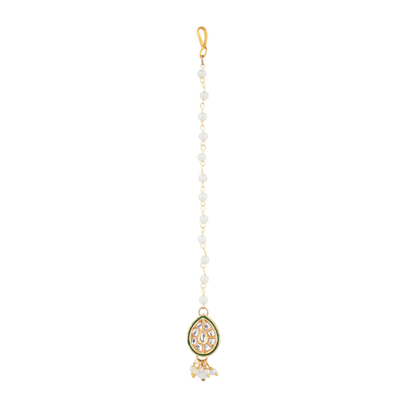 Kundan Stone Maang Tikka for Girls