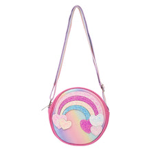 Load image into Gallery viewer, Rainbow Hearts Glitter Sling Bag - Pink
