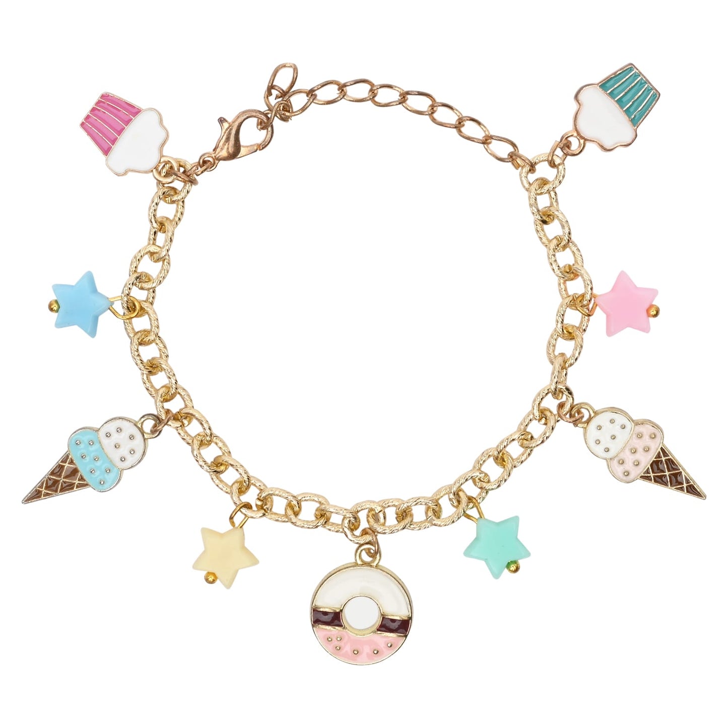 Ice-Cream Donut Charms Bracelet