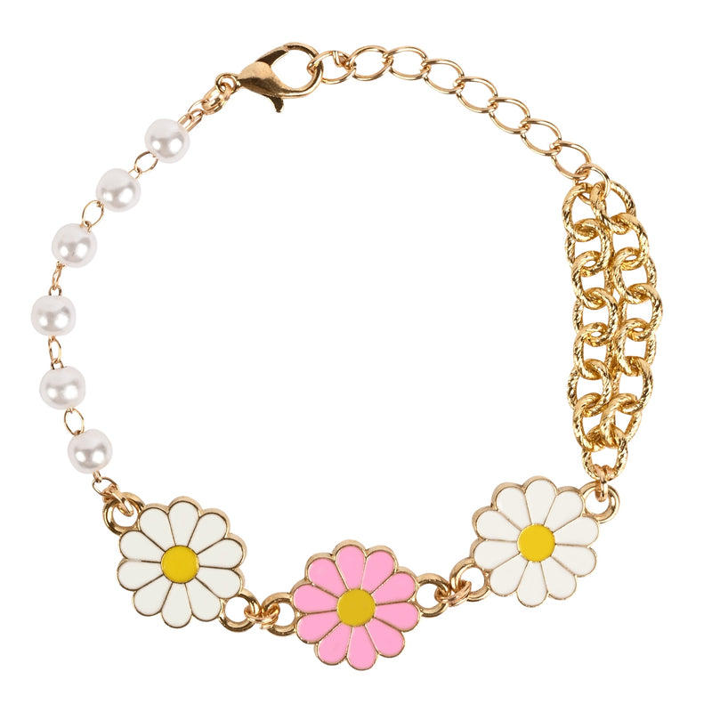 Floral Charm Bracelet Rakhi for Girls