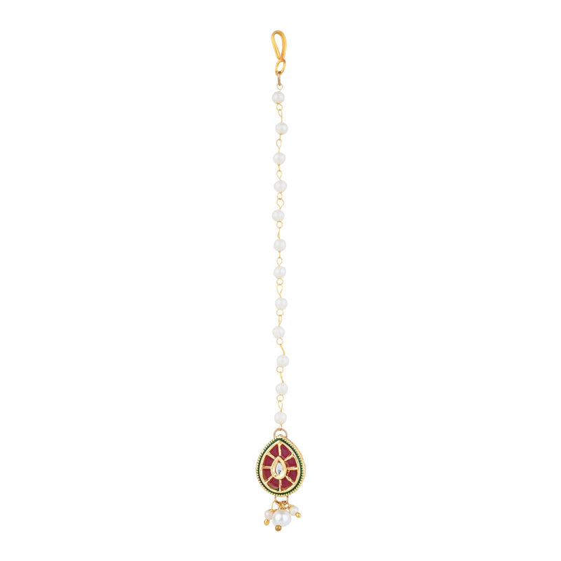 Kundan Stone Maang Tikka for Girls