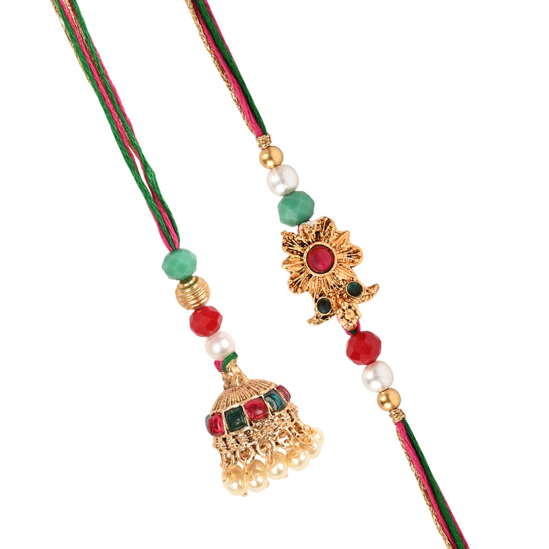Jhumka Bhai Bhabhi Rakhi Pair