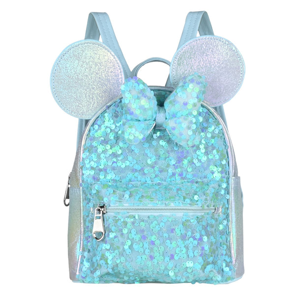 Sequin Glitter Backpack for Young Girls - Blue