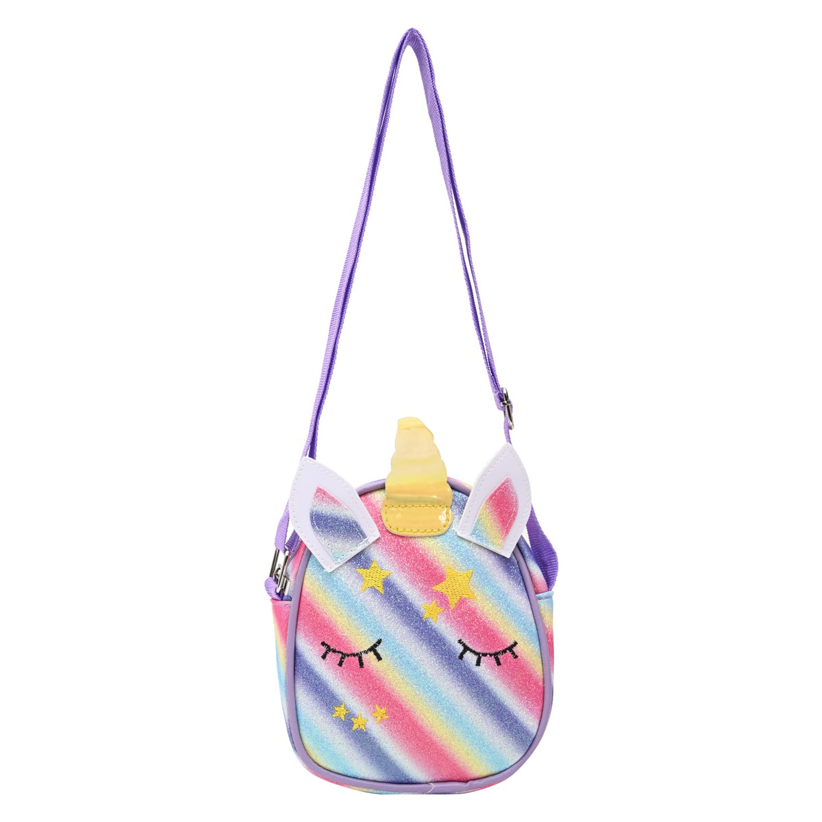 Unicorn Glitter Sling Bag - Purple