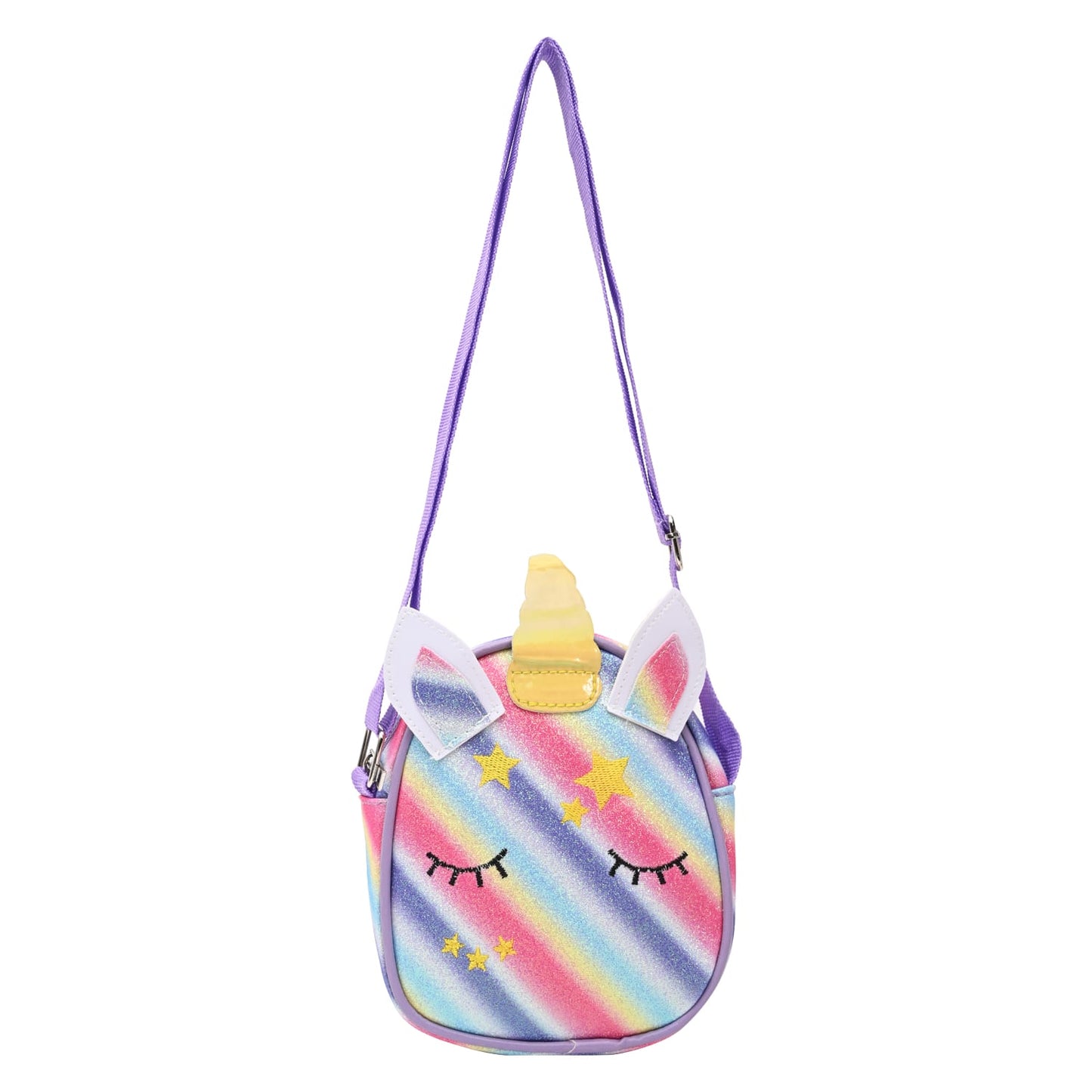 Unicorn Glitter Sling Bag - Purple