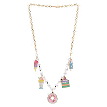 Load image into Gallery viewer, Ice-Cream Donut Multicharm Chain Necklace
