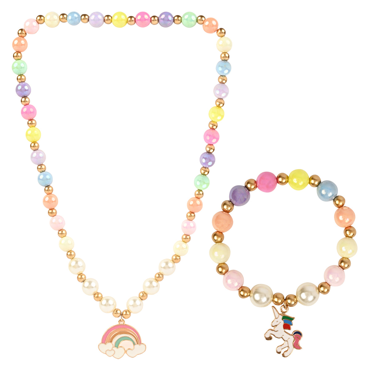 Unicorn Rainbow Kids Jewellery Set