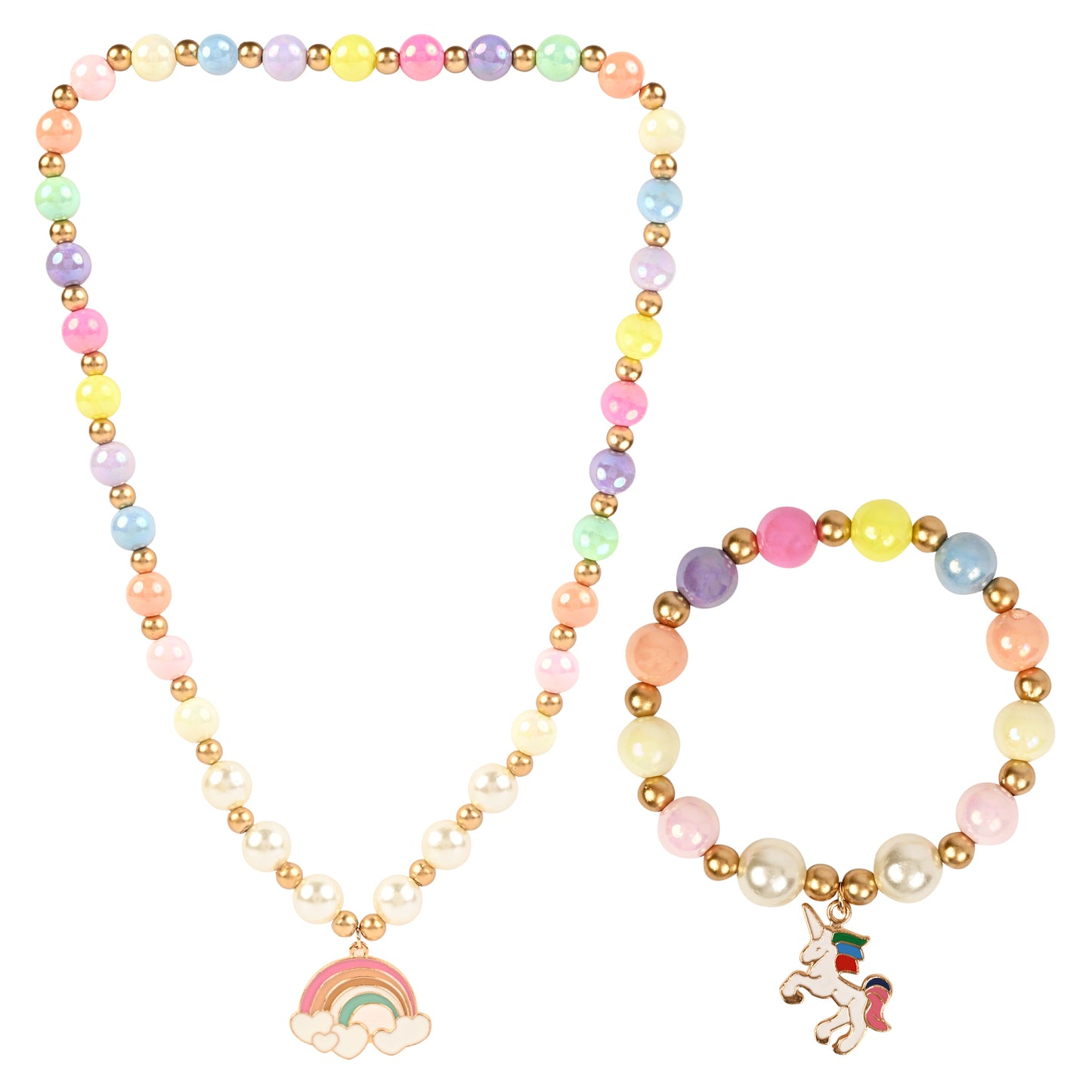Unicorn Rainbow Kids Jewellery Set
