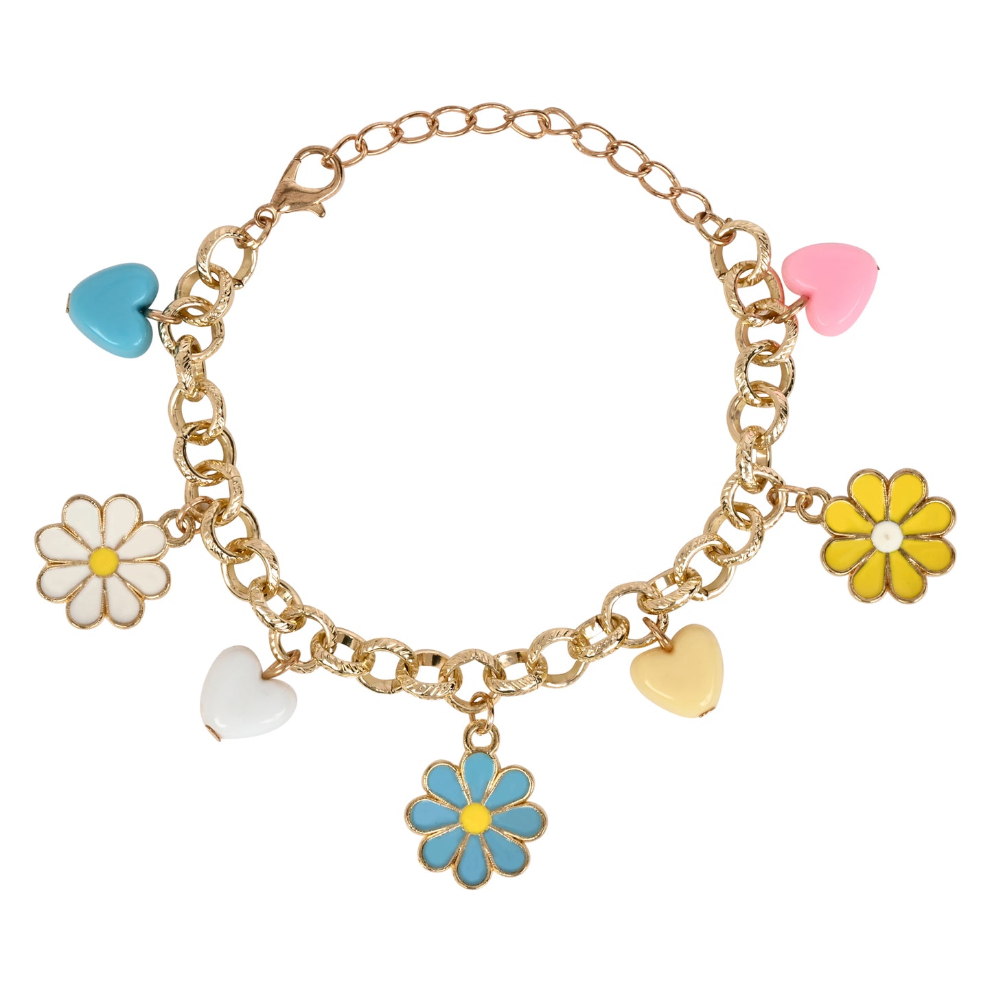 Floral Multi-Charm Kids Bracelet