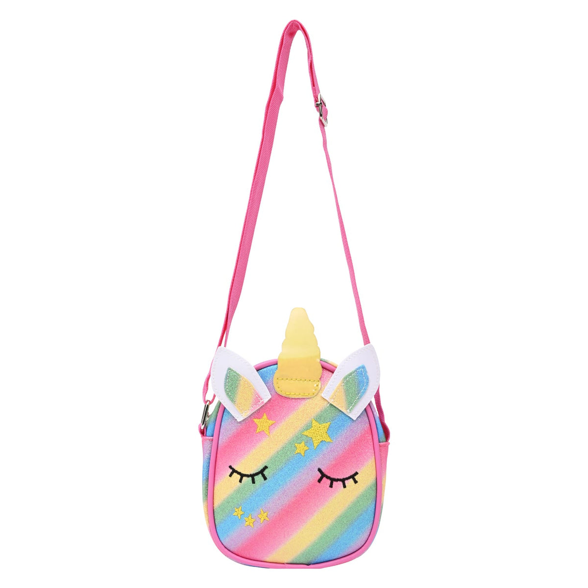 Unicorn Glitter Sling Bag - Pink