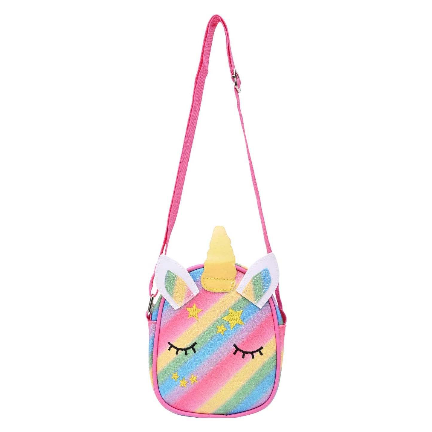 Unicorn Glitter Sling Bag - Pink