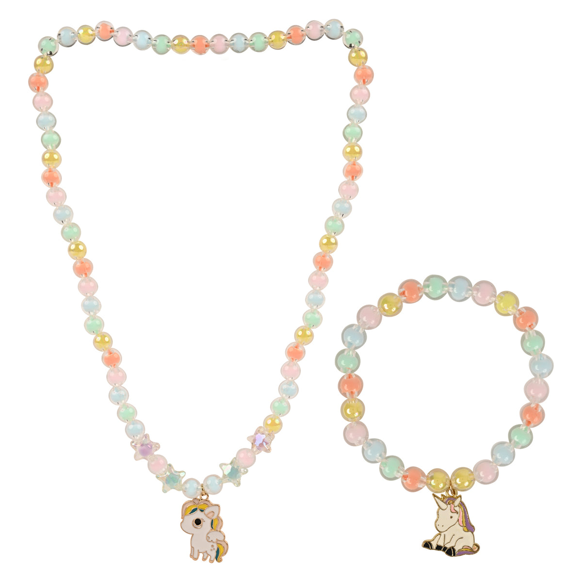 Unicorn Charm Kids Jewellery Set, Stretch Fit
