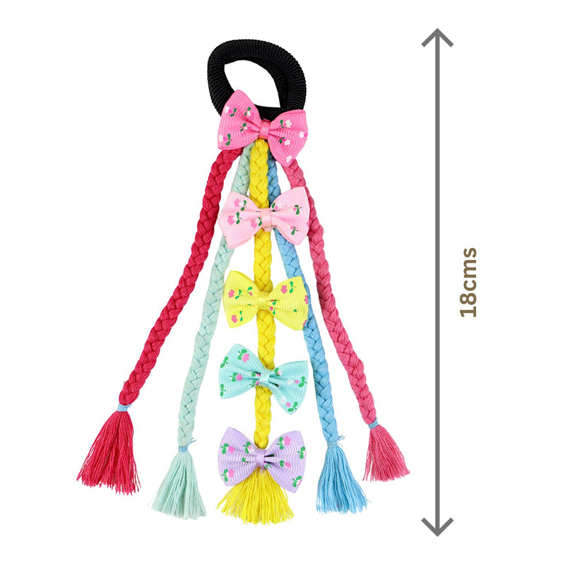 Bow Tassel Kids Hair Tie