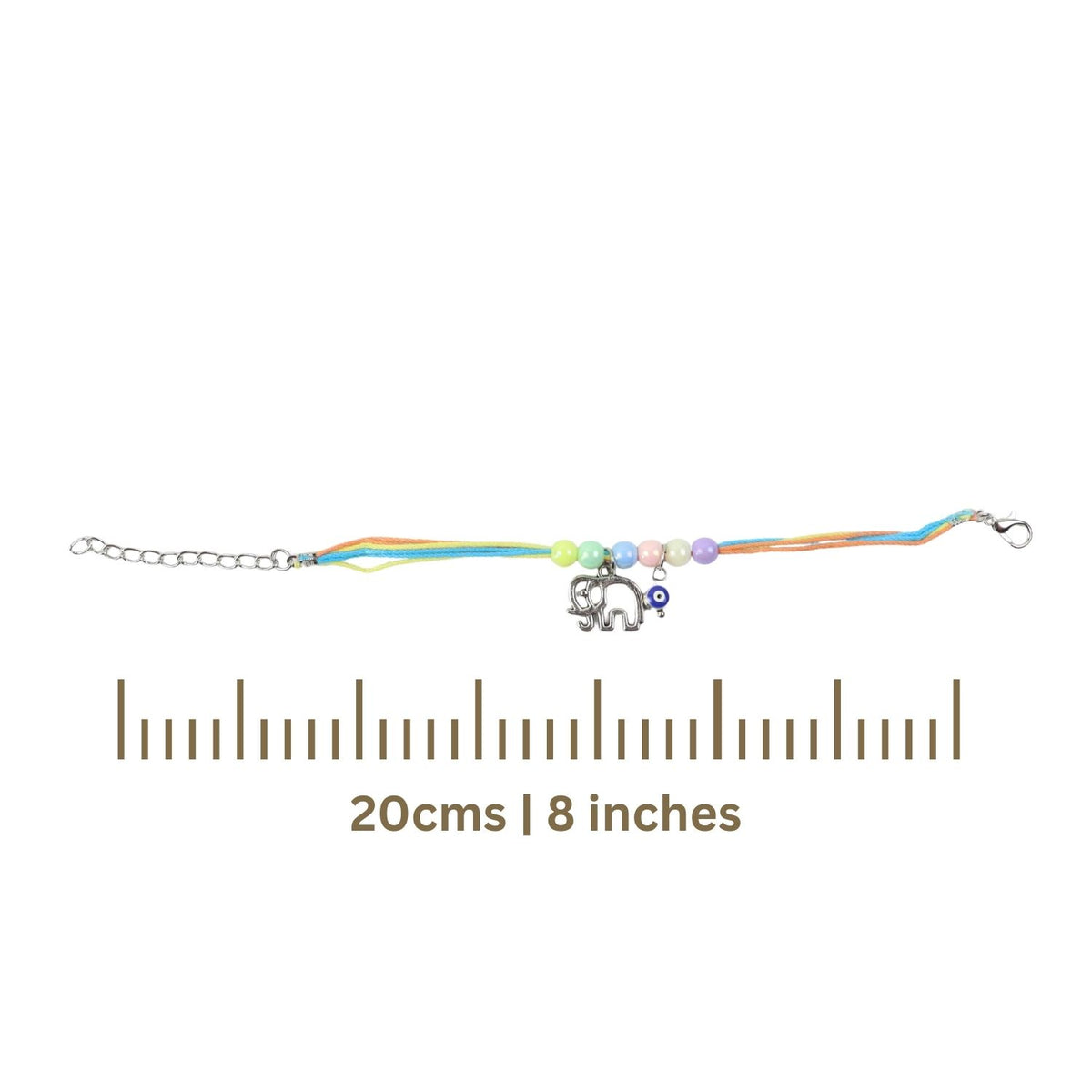 Evil Eye Elephant Bracelet Rakhi