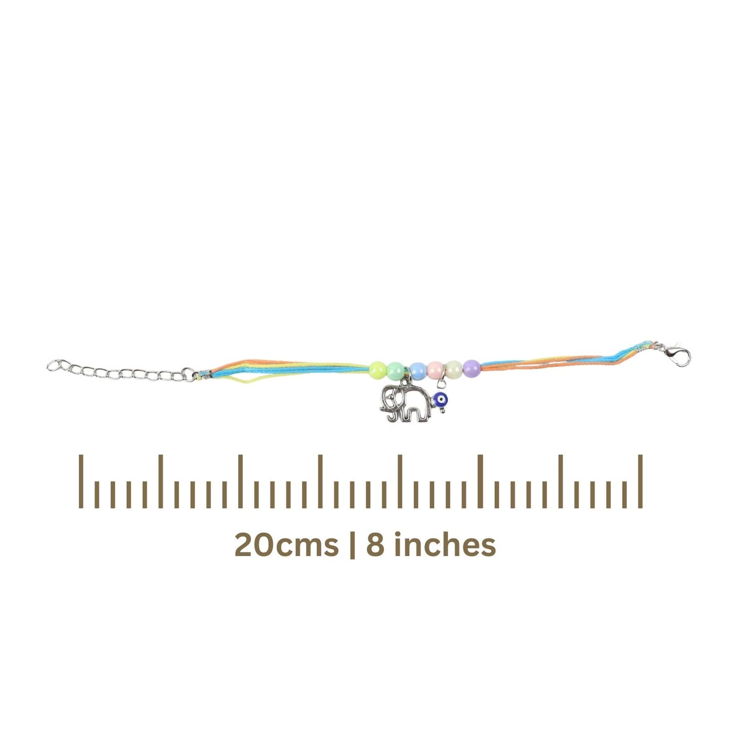 Evil Eye Elephant Bracelet Rakhi